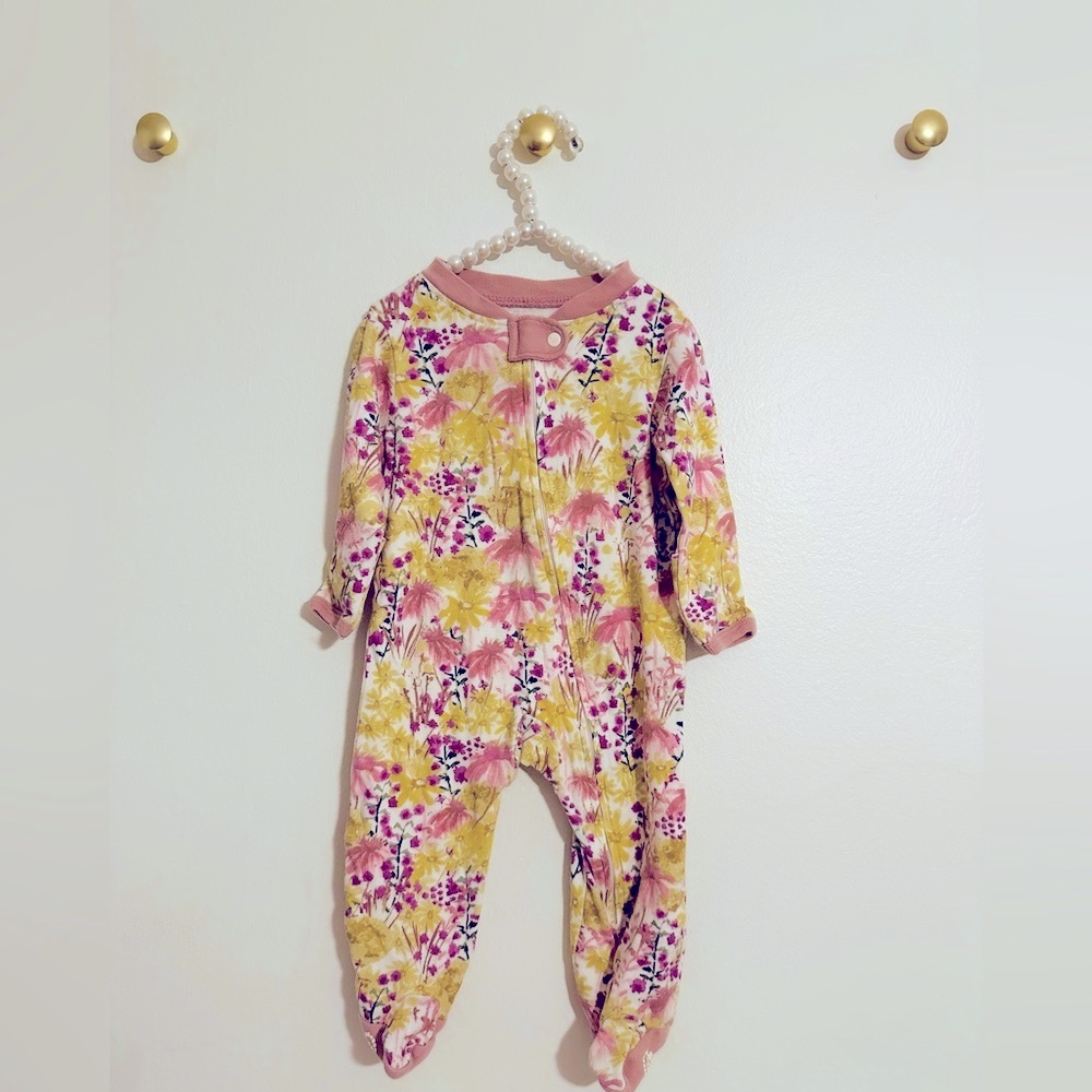 Burt’s Bees zippered Cotton Onsie